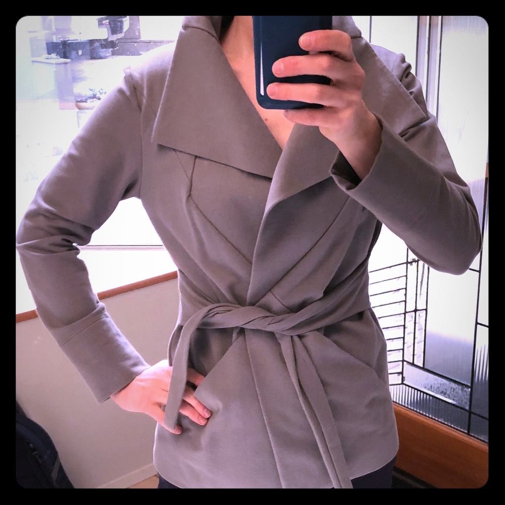 Jarbo Gray Modern High CollarJacket